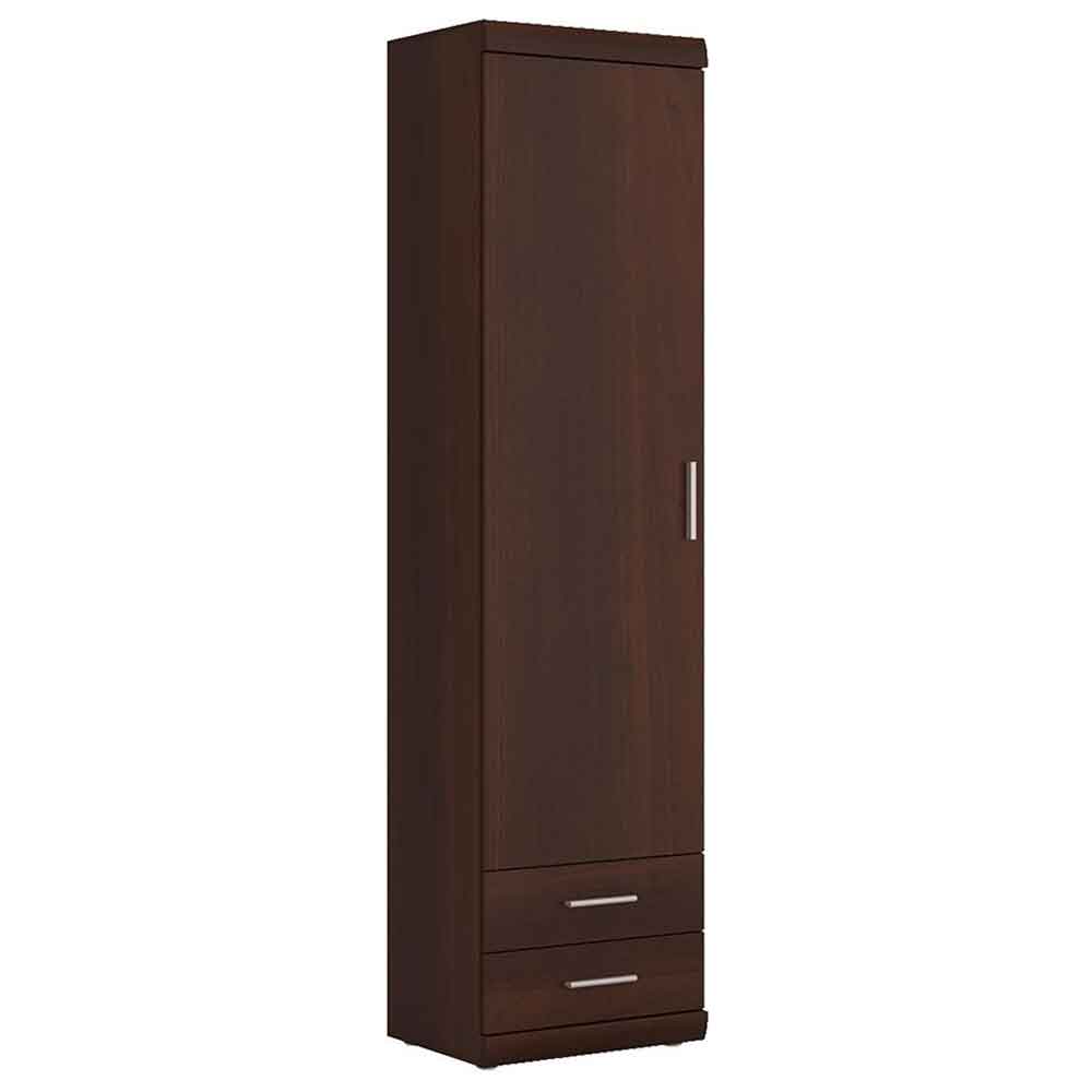 Impro Wooden Storage Cabinet With 2 Drawers In Dark Mahogany