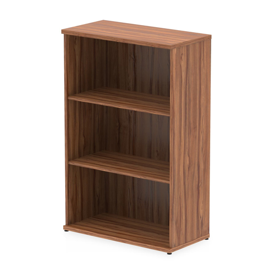 Read more about Impulse 1200mm wooden bookcase in walnut