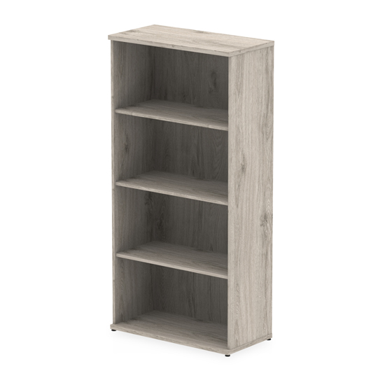 Read more about Impulse 1600mm wooden bookcase in grey oak