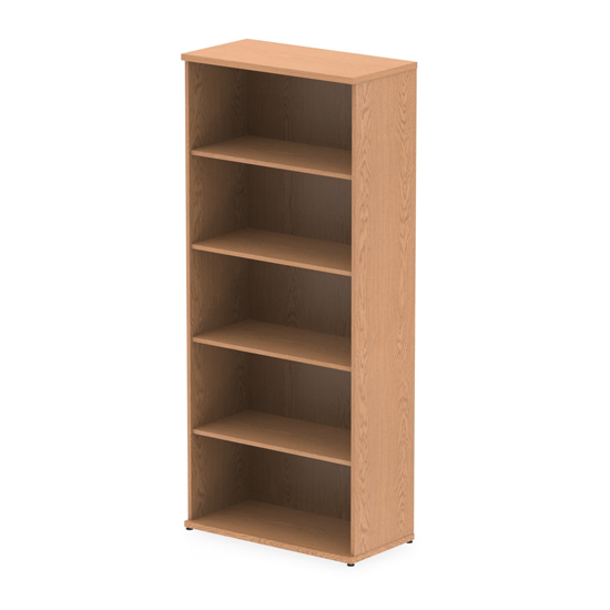 Read more about Impulse 2000mm wooden bookcase in oak