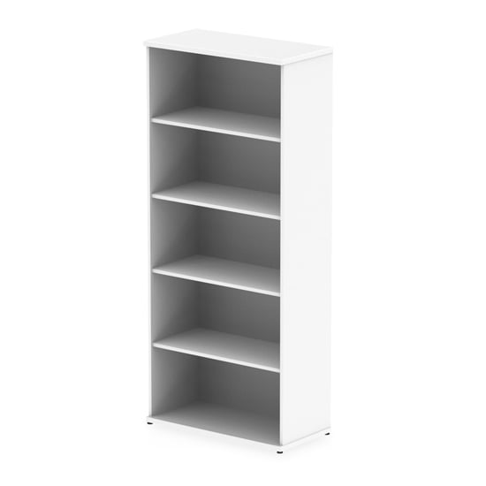 Read more about Impulse 2000mm wooden bookcase in white