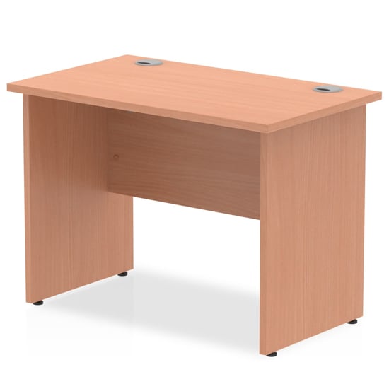 Impulse 600mm Computer Desk In Beech With Panel End Leg
