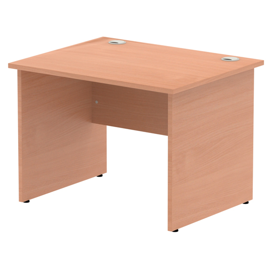 Impulse 800mm Computer Desk In Beech With Panel End Leg