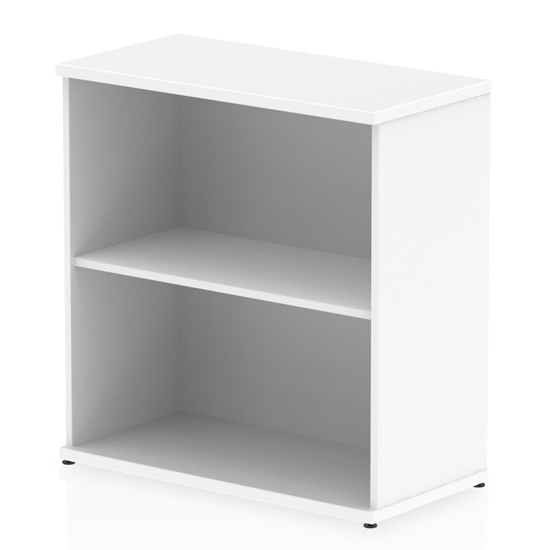 Read more about Impulse 800mm wooden bookcase in white