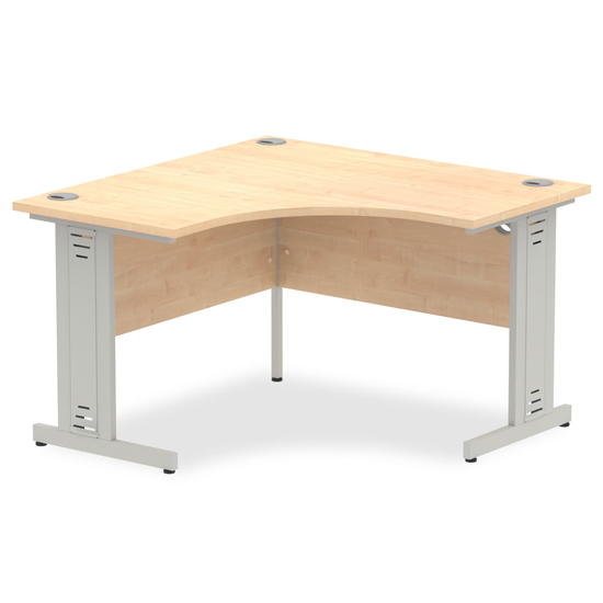 Impulse 800mm Computer Desk In White With Panel End Leg Furniture in