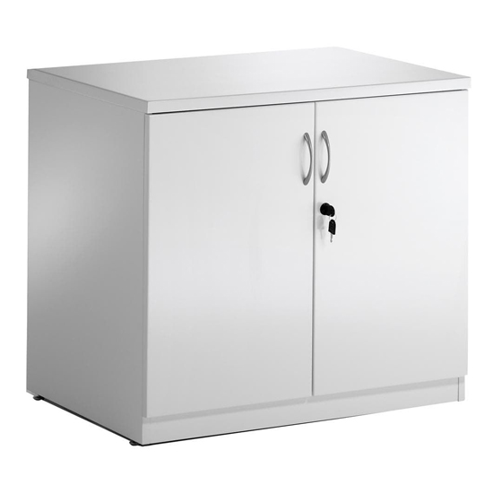 white gloss storage cupboard