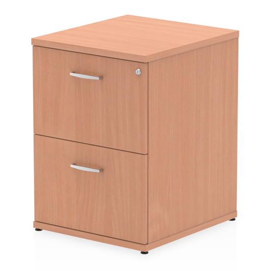 Product photograph of Impulse Wooden 2 Drawers Filing Cabinet In Beech from Furniture in Fashion