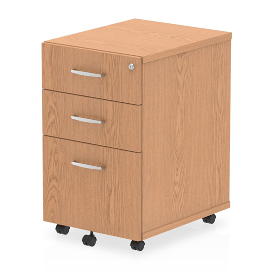 Read more about Impulse wooden 3 drawers office pedestal cabinet in oak