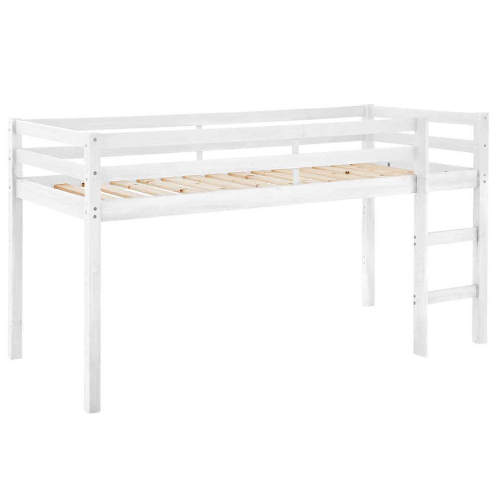Imtrel Wooden Mid Sleeper Children Bed in White