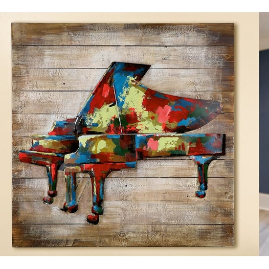 Photo of In concert picture metal wall art in multicolor