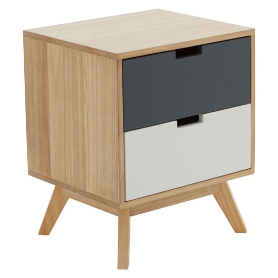 Product photograph of Inaja Wooden Chest Of 2 Drawer In Two Tone And Natural from Furniture in Fashion