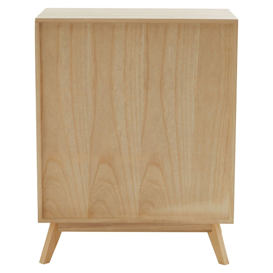 Inaja Wooden Chest Of 5 Drawer In Two Tone And Natural