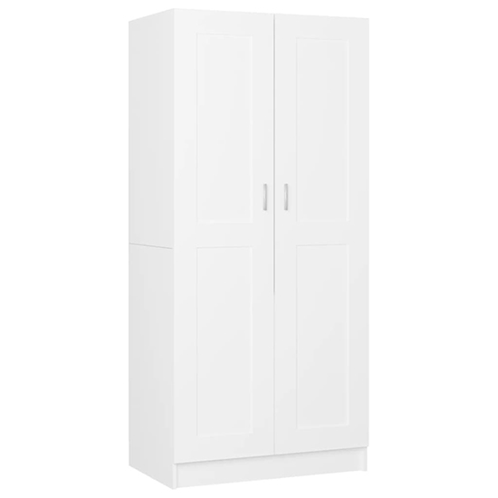 Inara Wooden Wardrobe With 2 Doors In White_3