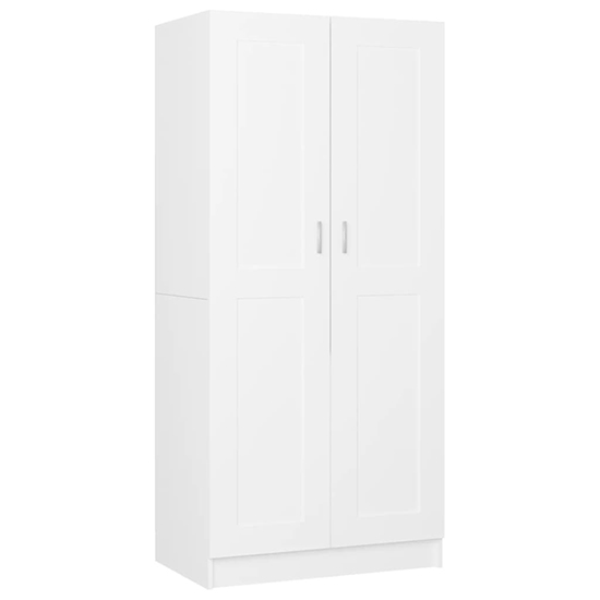 Inara Wooden Wardrobe With 2 Doors In White