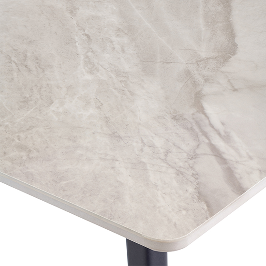 Inbar 130cm Marble Dining Table In Rebecca Grey With Black Legs_2