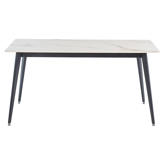 Inbar 160cm Kass Marble Dining Table 6 Basia Juniper Chairs_2