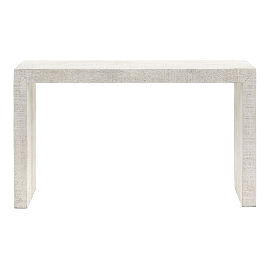 Inca Wooden Console Table In Whitewash