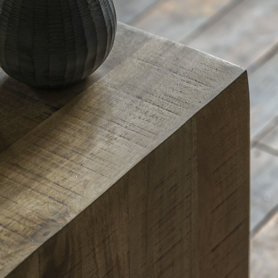 Inca Mango Wood Side Table Square In Natural