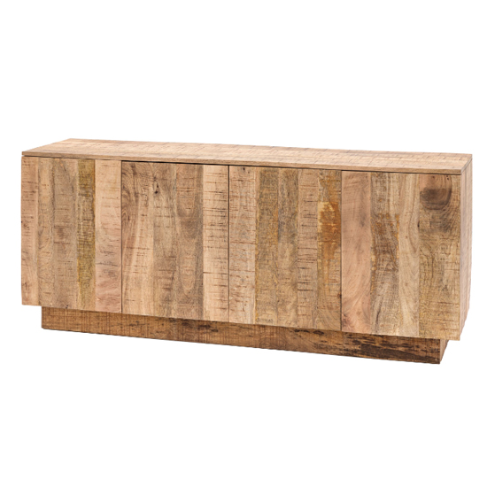 Inca Mango Wood Sidebaord With 4 Doors In Natural