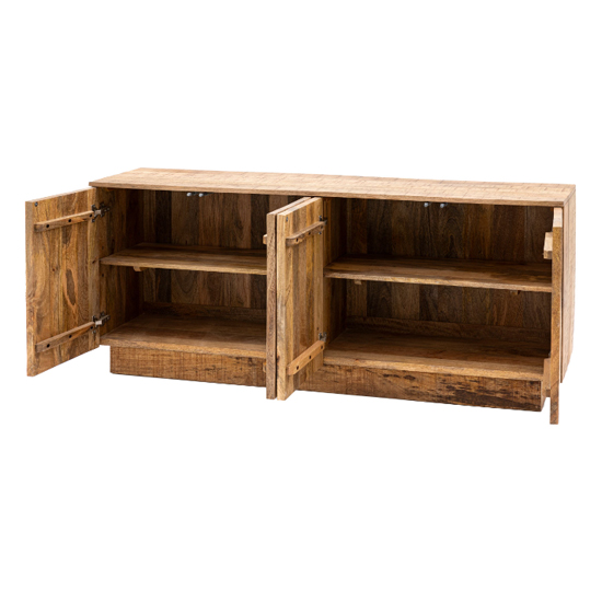 Inca Mango Wood Sidebaord With 4 Doors In Natural