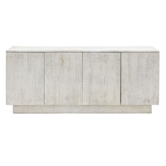 Inca Mango Wood Sidebaord With 4 Doors In Whitewash