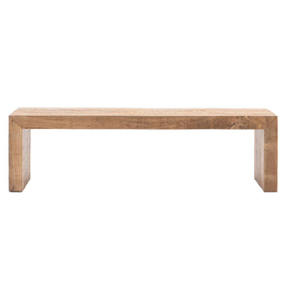 Inca Wooden Dining Bench In Natural
