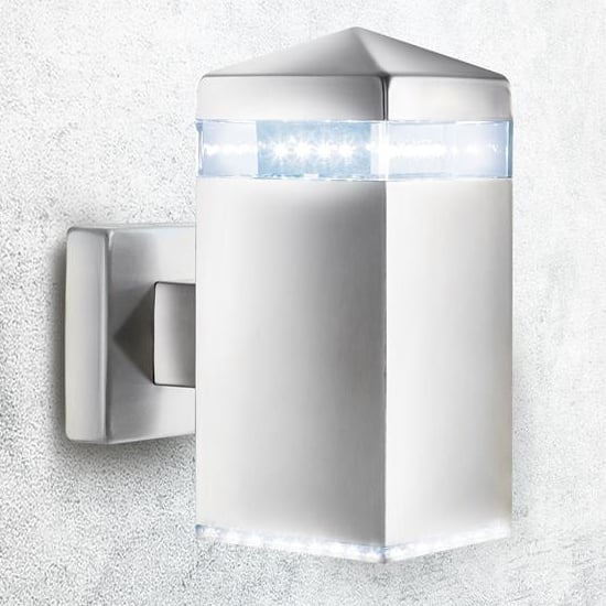 India LED 32 Lights Outdoor Wall Light In Satin Silver_1