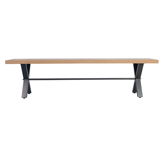 Indio Wooden 180cm Dining Bench In Oak_2