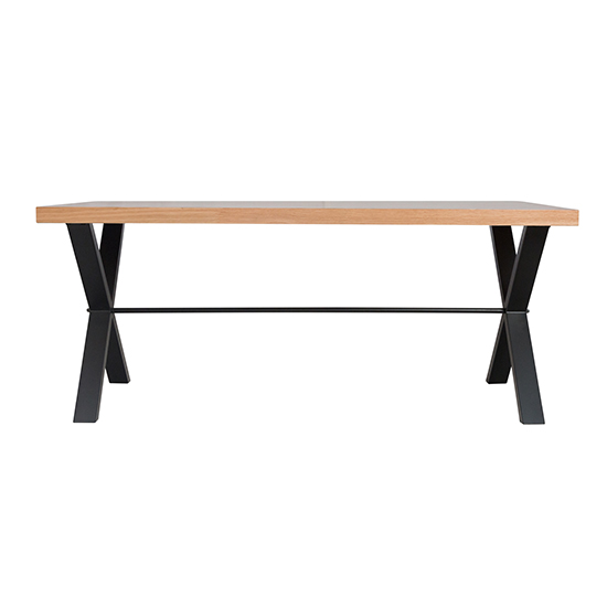 Indio Wooden 180cm Dining Table In Oak_2