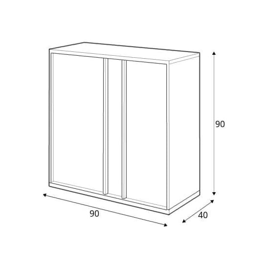 Indio Kids Wooden Sideboard With 2 Doors In Matt White