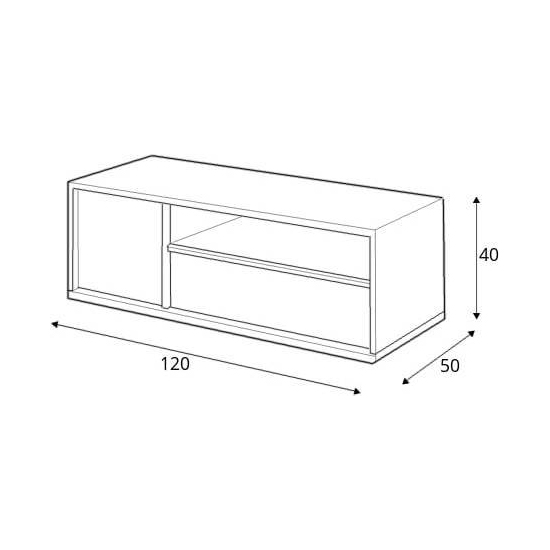 Indio Kids Wooden TV Stand With 1 Door 1 Drawer In Matt White