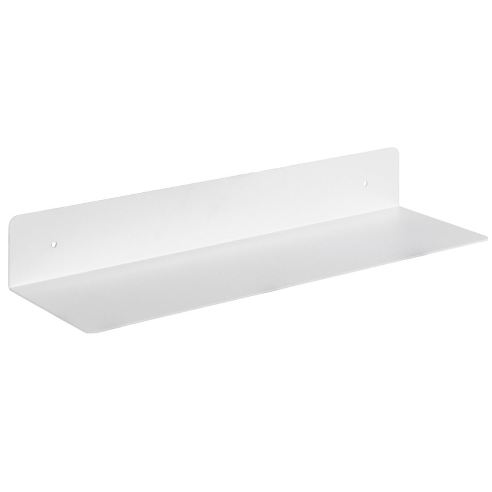 Indio Metal Rectangular Wall Shelf In White