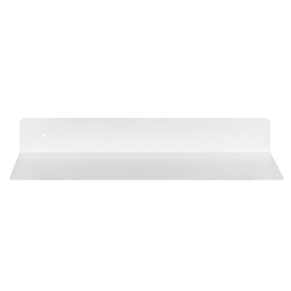 Indio Metal Rectangular Wall Shelf In White