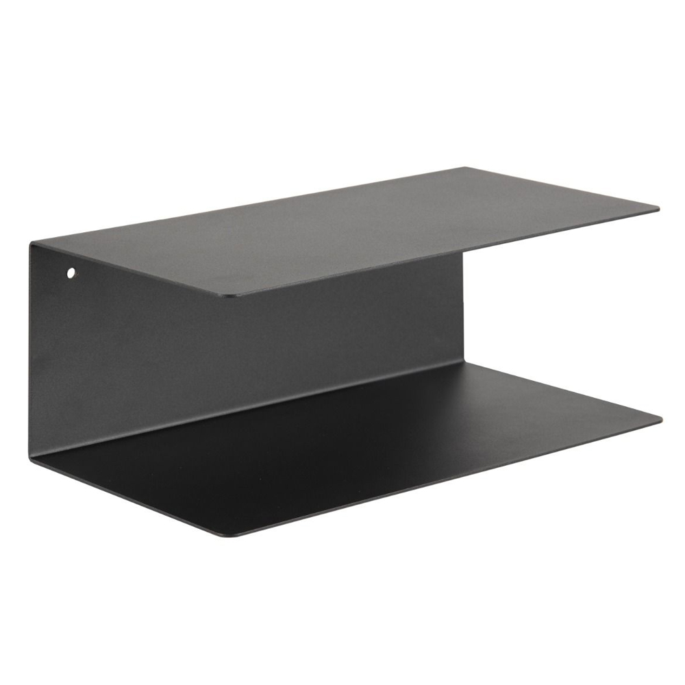 Indio Metal Wall Shelf In Matt Black