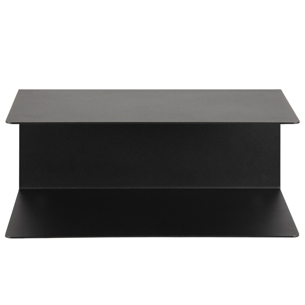 Indio Metal Wall Shelf In Matt Black