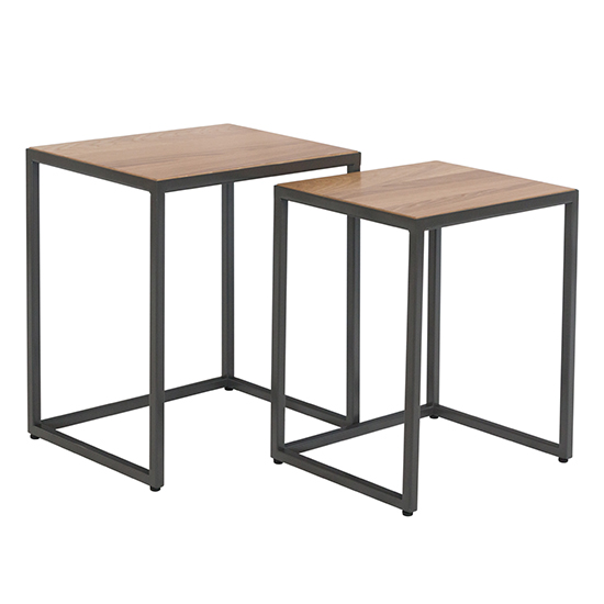 Indio Wooden Nest of 2 Tables In Oak_2