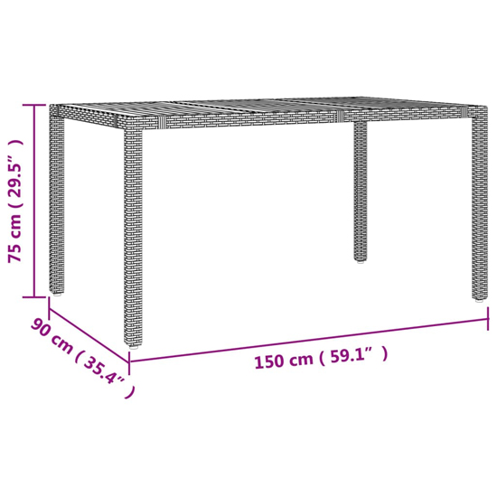 Indio Poly Rattan 5 Piece Garden Dining Set Large In Grey_5