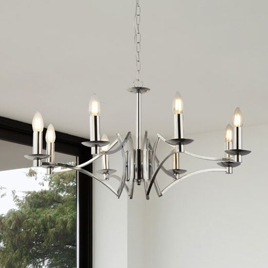 Infinity Wall Hung 8 Pendant Light In Chrome_2