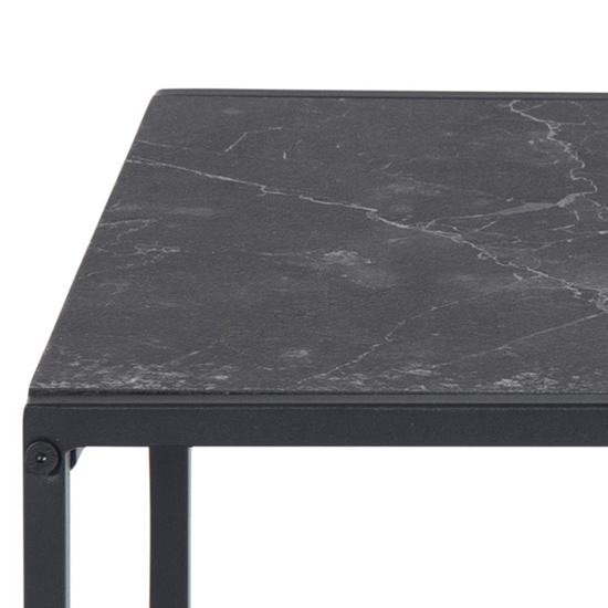 Infor Wooden Nest Of 2 Tables In Black Marble Effect_4