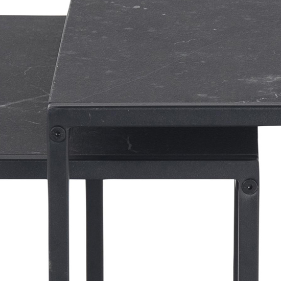 Infor Wooden Nest Of 2 Tables In Black Marble Effect_5