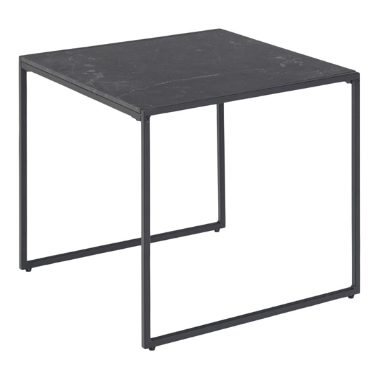 Infor Wooden Side Table In Black Marble Effect_2