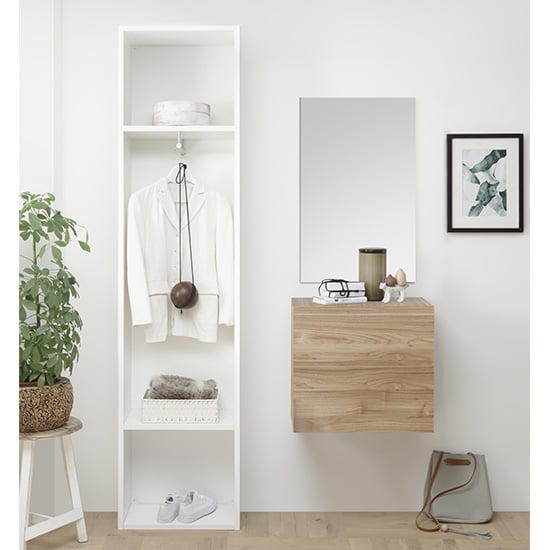 Infra Bathroom Furniture Set In White And Stelvio Walnut