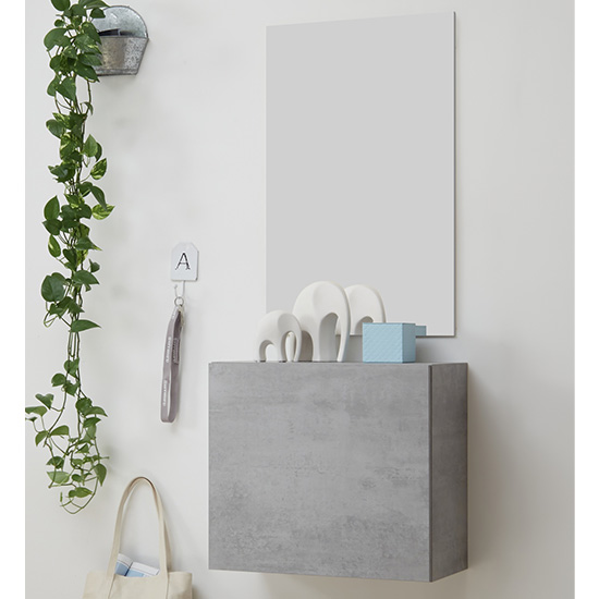 Infra Wooden Bathroom Furniture Set In Cement Effect_2