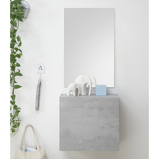Infra Wooden Bathroom Furniture Set In Cement Effect