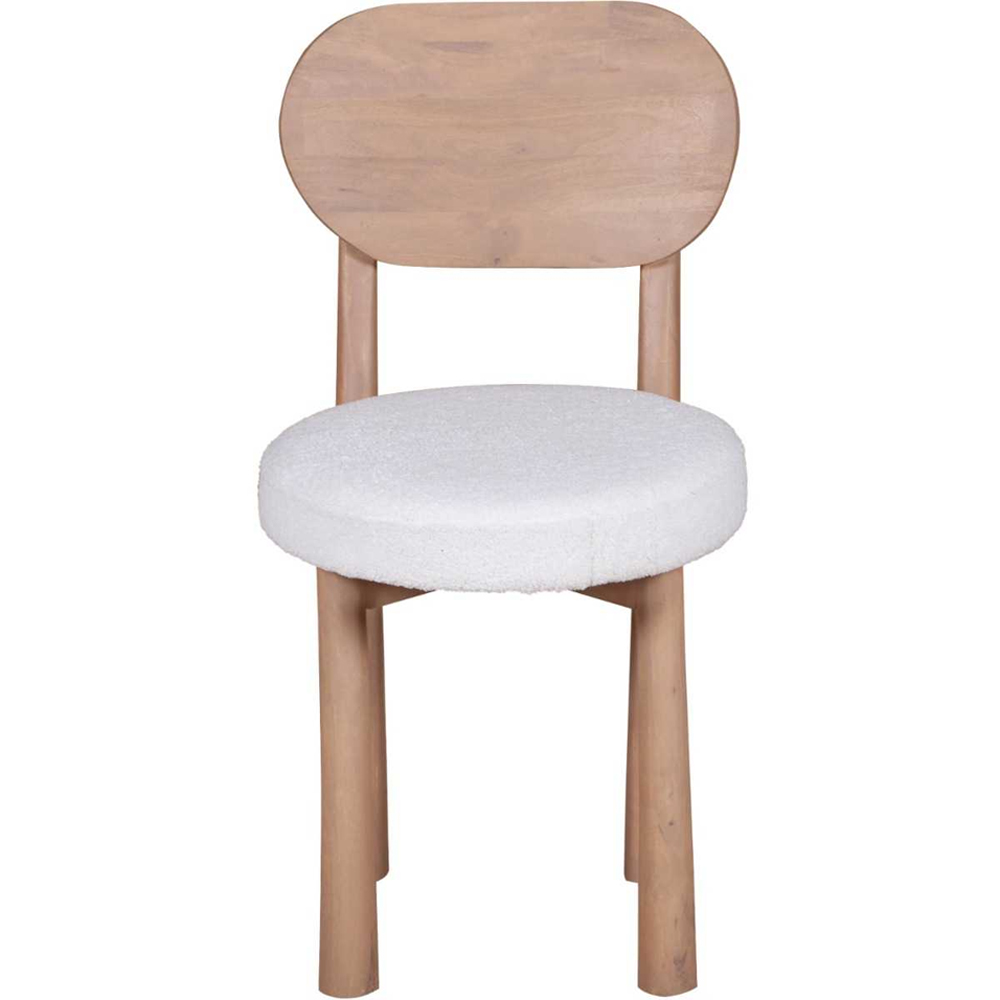 Inglewood Natural Wooden Dining Chairs In Pair