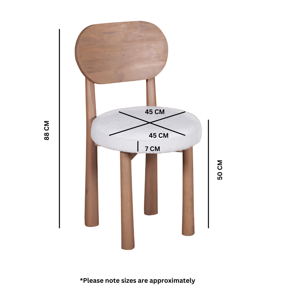 Inglewood Natural Wooden Dining Chairs In Pair