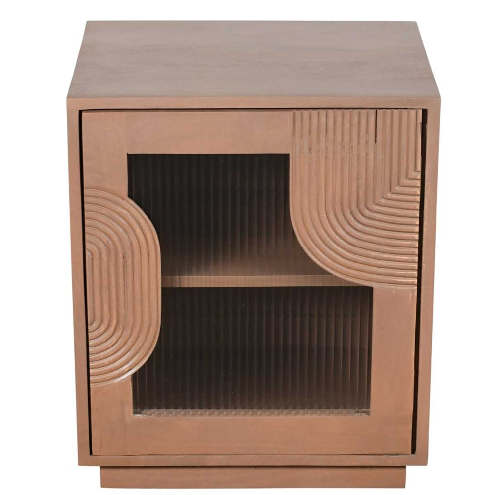Inglewood Wooden Bedside Cabinet In Natural