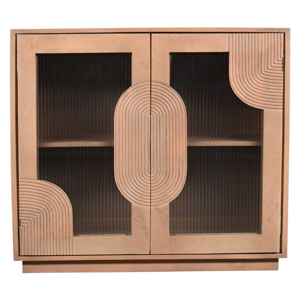 Inglewood Wooden Storage Cabinet With 2 Doors In Natural