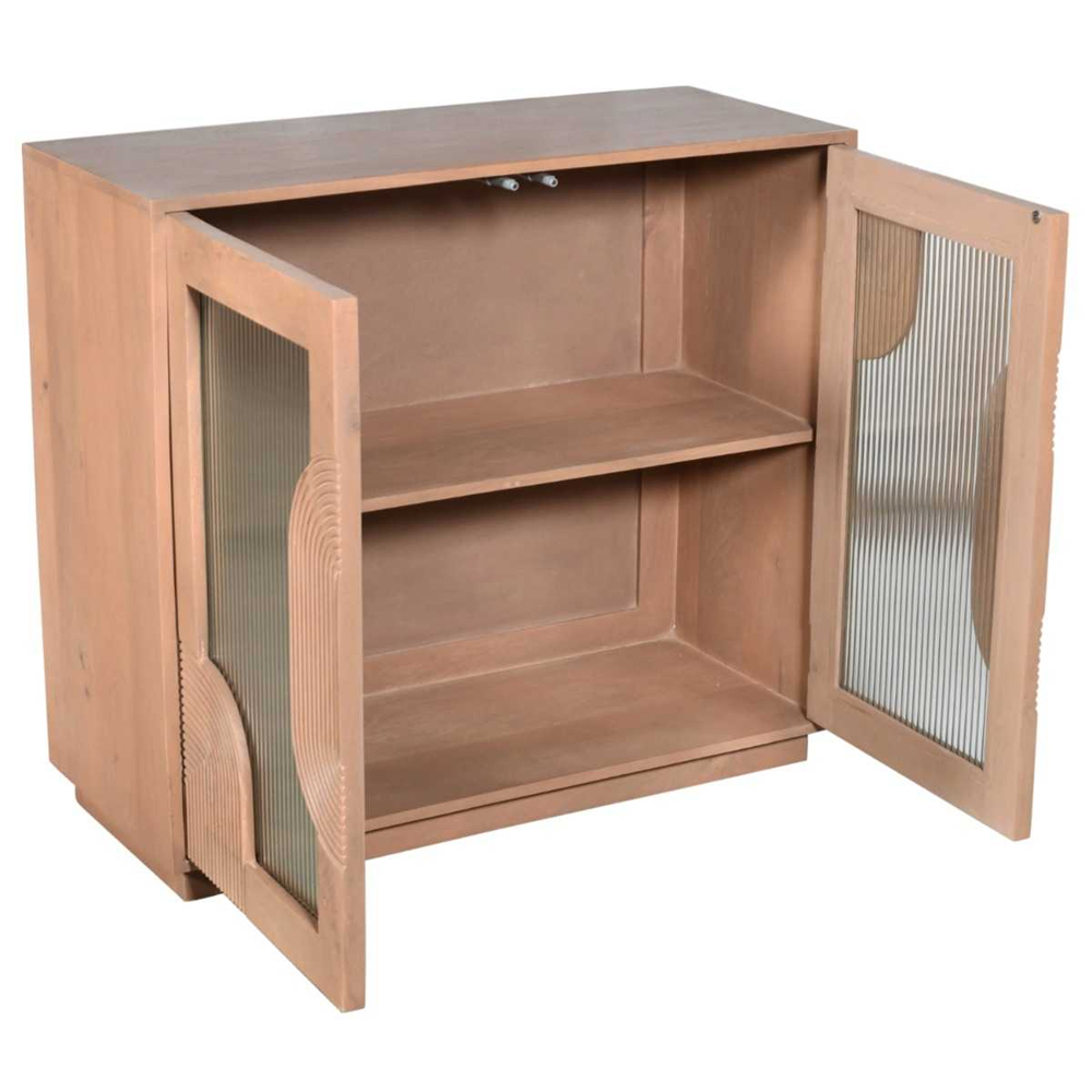 Inglewood Wooden Storage Cabinet With 2 Doors In Natural