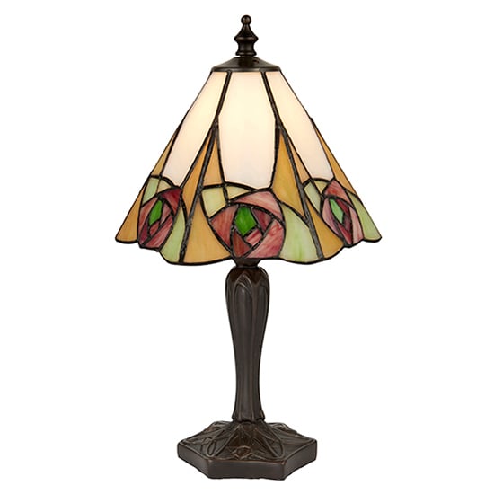 Ingram Tiffany Glass Table Lamp In Dark Bronze_2